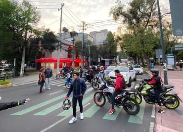 Policías y bikers se enfrentan tras protesta; hay nueve detenidos y 18 motos aseguradas