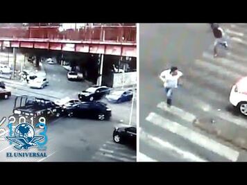 Captan en video persecución a presuntos delincuentes en Xochimilco