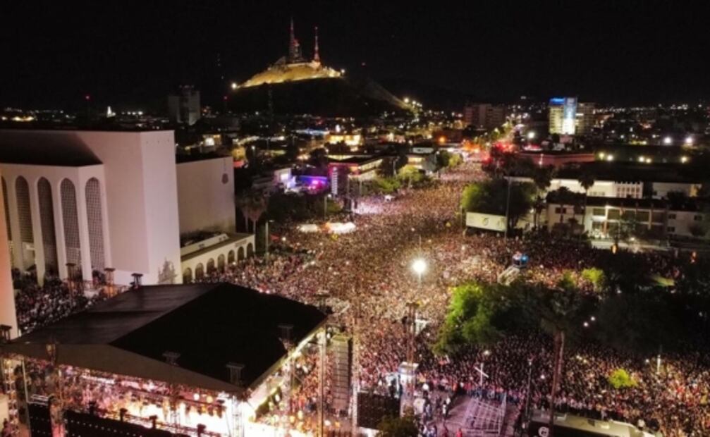 Ante más de 50 mil personas, Nodal cierra con broche de oro las Fiestas del Pitic 2022