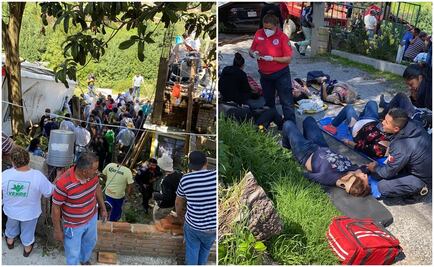 Volcadura de autobús deja 30 lesionados y dos muertos en Isidro Fabela, Edomex