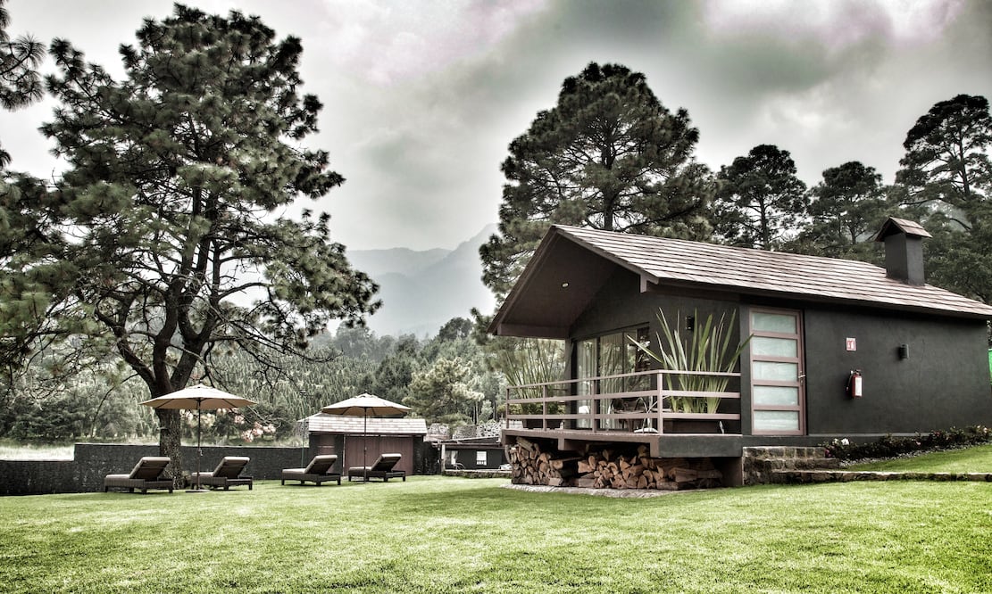 Lujosa cabaña perdida en el bosque del Ajusco. (Foto: Orgánico)