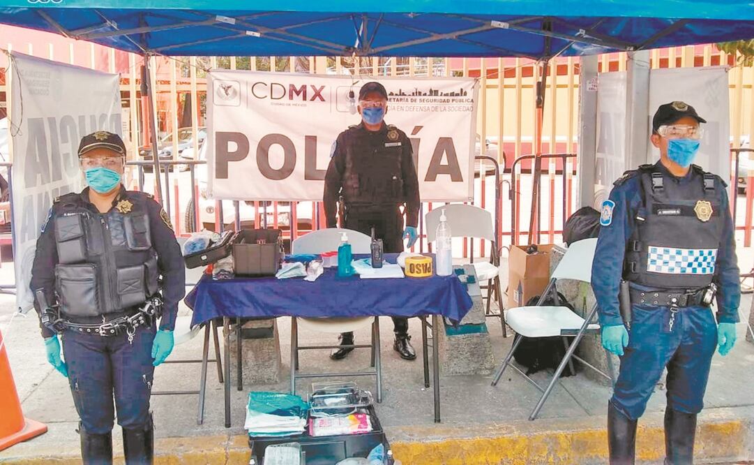 Personal de la Secretaría de Seguridad Ciudadana ya fue desplegado en hospitales de la Ciudad de México para evitar agresiones en contra del personal que ahí labora. Foto: ESPECIAL
