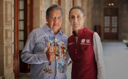 Sheinbaum se reúne con el senador morenista Higinio Martínez Miranda