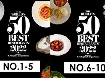 Dos restaurantes mexicanos, en el top 10 de la lista de The Worlds 50 Best 2022