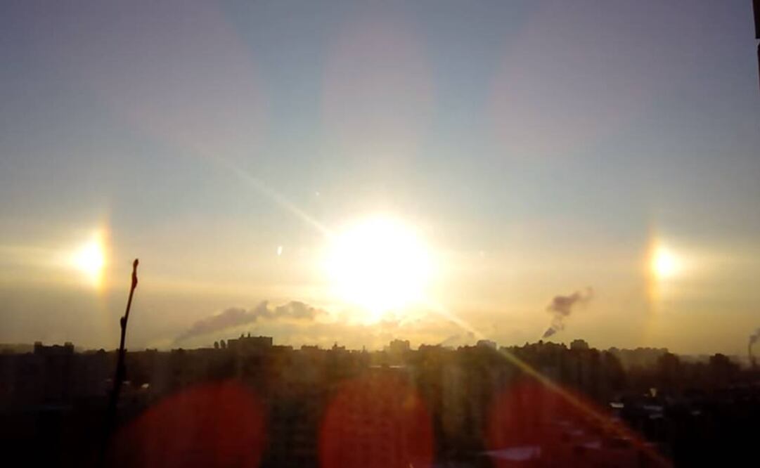 Captan tres “soles” en el cielo de Rusia