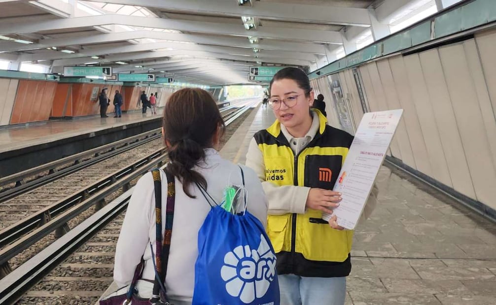 Metro de Chile estudia estrategia del STC para prevenir suicidios en estaciones; Rubalcava comparte estrategia Salvemos Vidas. Foto: Especial