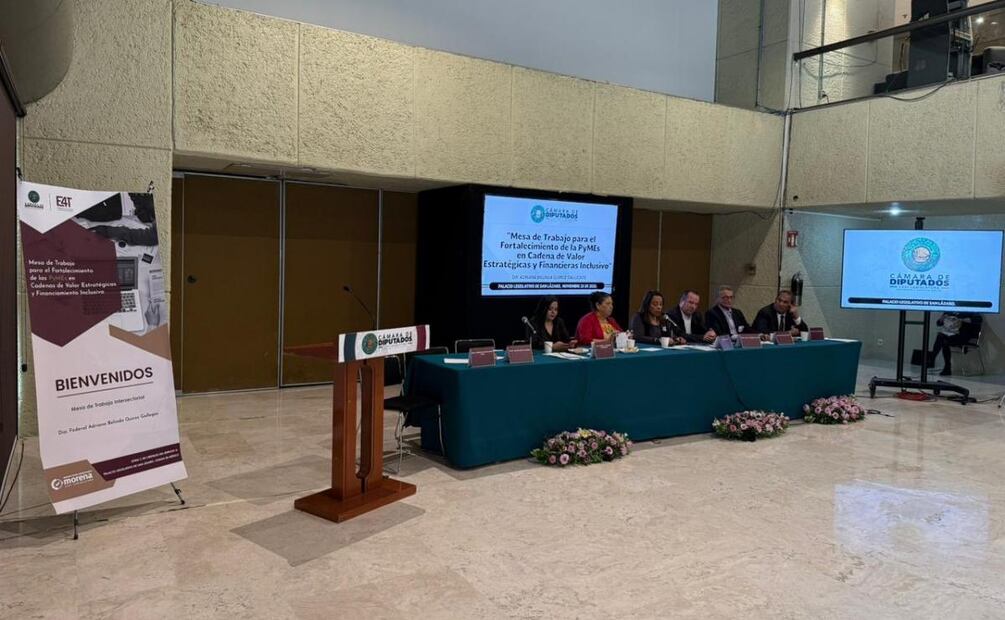 Diputados y SHCP instalan mesas de trabajo para fortalecer apoyo a MiPyMEs (28/11/2025). Foto: X (@anamferraez)
