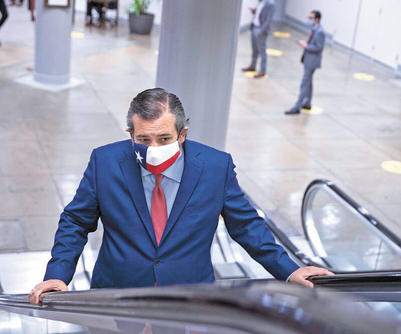 El senador por Texas, Ted Cruz, ayer en el Capitolio, en Washington. ARCHIVO AFP