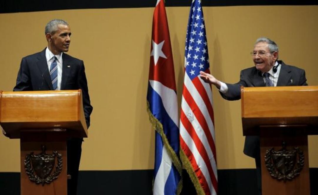 During a press conference in Havana with Barack Obama. (Photo: AP)