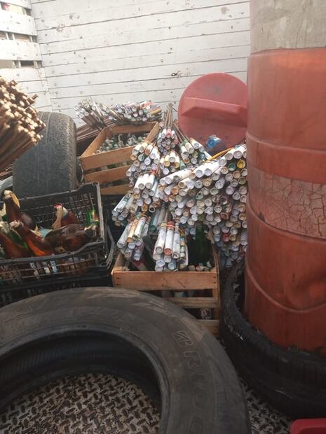 Aseguran explosivos a normalistas en Chiapas