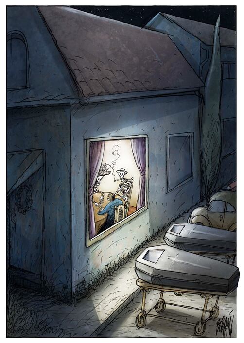 La vista de los difuntos