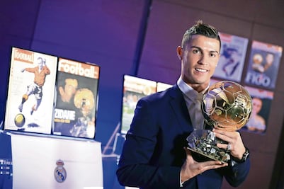 CR7 dedica 'Balón de Oro' a la afición del Real Madrid