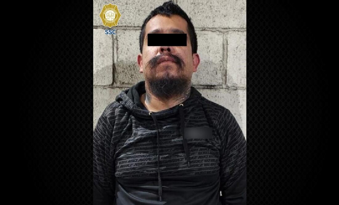 Cae “El Barbas” en Álvaro Obregón; presunto integrante de La Anti Unión tenía droga y un arma. Foto: Especial