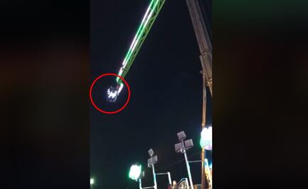 Minutos de pánico por falla de juego mecánico en Feria Ganadera de Sinaloa 