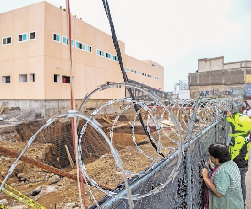 El hospital de Topilejo operará para atender a pacientes Covid, dijo Sedesa; hace unos meses se registró un derrumbe por el predio. Foto: ARMANDO MARTÍNEZ. EL UNIVERSAL