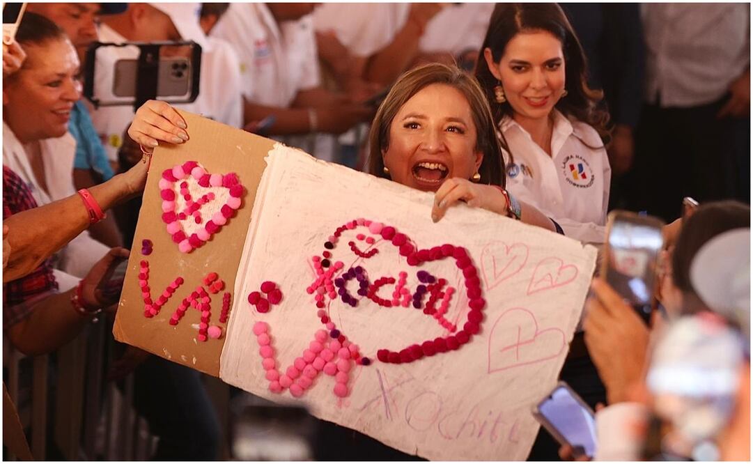Xóchitl Gálvez en Aguascalientes. Foto: Berenice Fregoso/EL UNIVERSAL