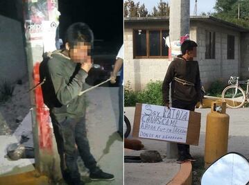 Retienen y amarran a sujetos acusados de robo en Hidalgo