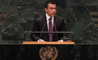 Noboa propone mecanismo internacional para rastrear fondos del crimen organizado; plantea reforzar intercambio de información