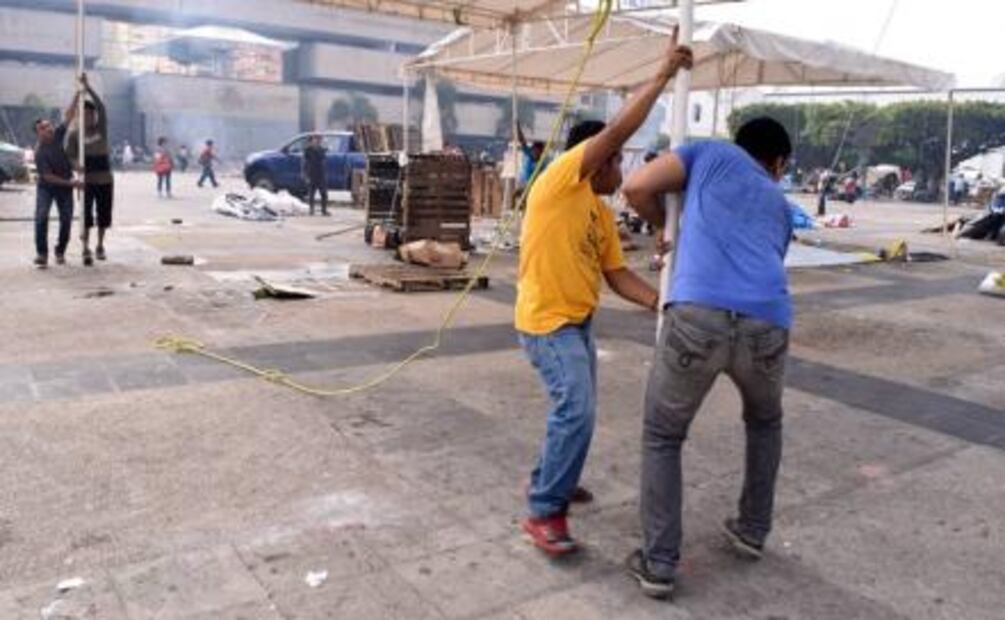 CNTE retira sus campamentos en Chiapas