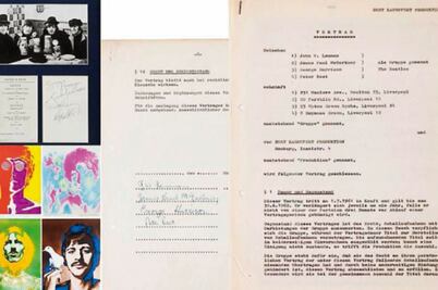 A subasta, el primer contrato de grabación de The Beatles