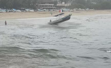 Ante temporal de lluvias fuertes, suspenden actividades turísticas en la Costa de Oaxaca