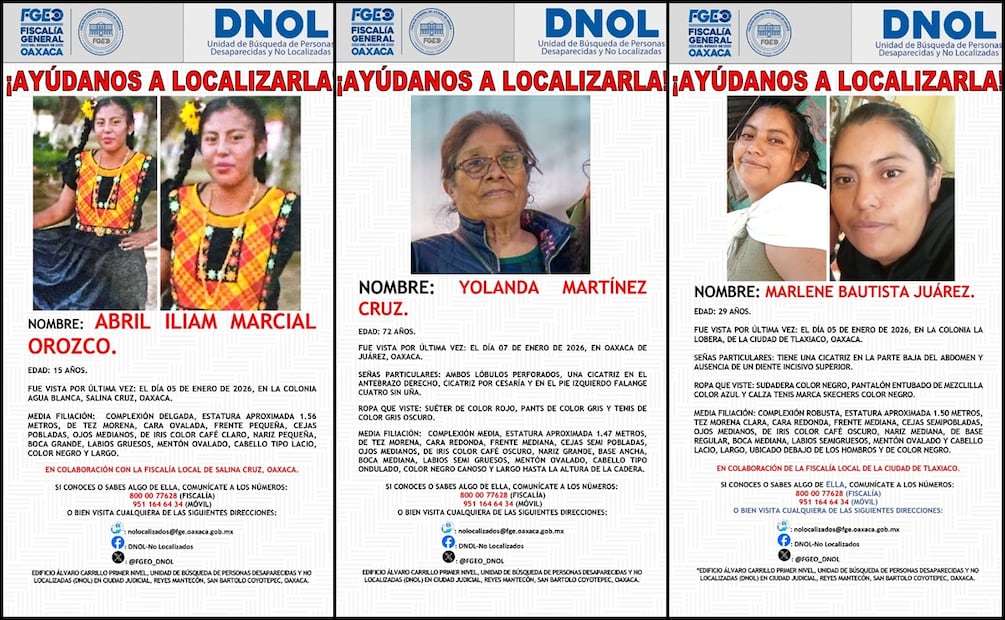 Foto: Unidad de Personas Desaparecidas y no Localizadas