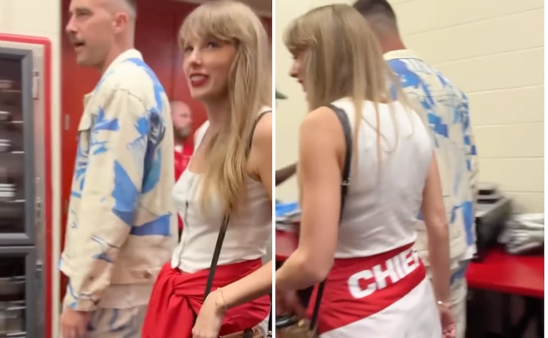 Taylor Swift y Travis Kelce fueron captados juntos tras partido de la NFL. / Foto: Captura Instagram NFL.