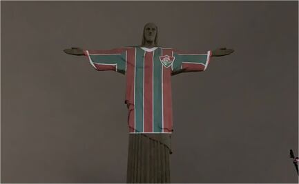Cristo Redentor se ilumina con los colores del Fluminense al ganar la Copa Libertadores