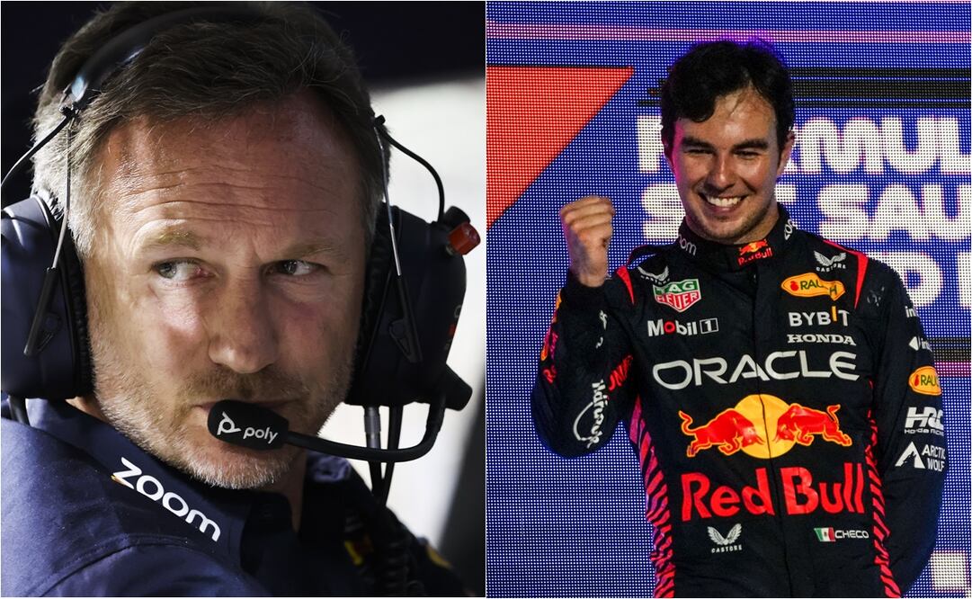 FOTO: ESPECIAL - Christian Horner y Checo Pérez en la F1