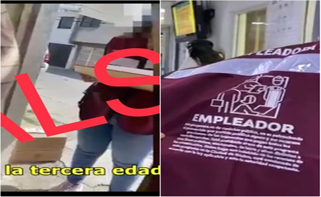 Hegel Cortés mostró dos fotos donde comparó el chaleco que aparece del video con el oficial y señaló las diferencias. Foto: Especial