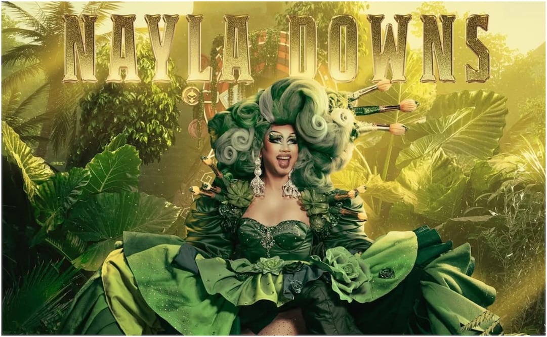 Durante la gran final de la séptima temporada de "La Más Draga", Nayla Downs se coronó como la nueva reina del drag mexicano. Foto: Redes Sociales