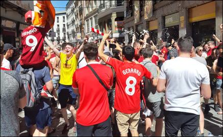 Madrid vive una fiesta previo a la final de la Champions League