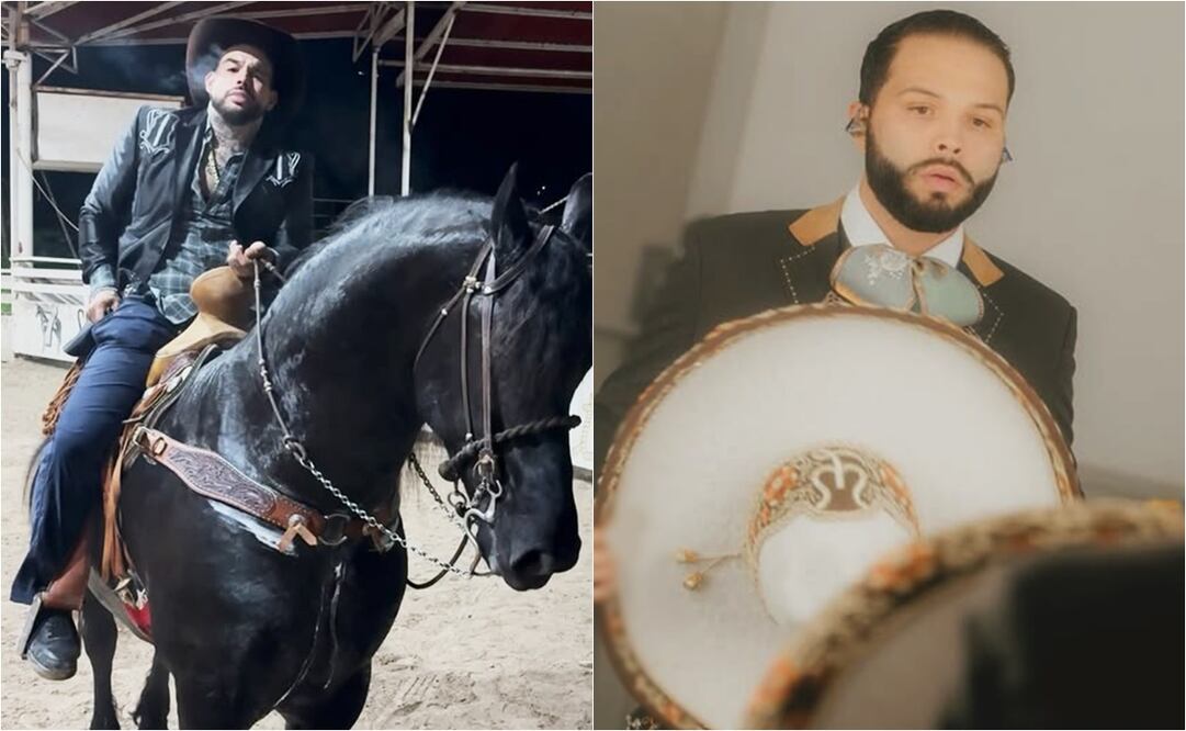 Emiliano y Leonardo García, hijos de Pepe Aguilar, y Carmen Treviño y Aneliz Álvarez Alcalá, respectivamente.
Fotos: Instagram, vía @emiliano_aguilar & @leonardoaguilaroficial