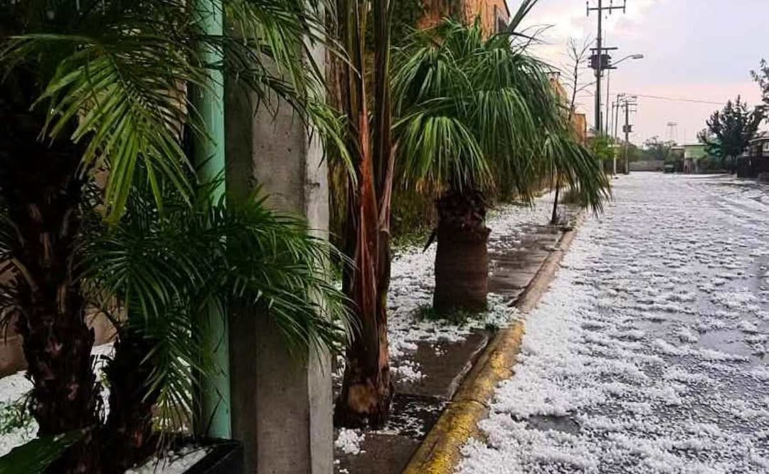 Granizada en Edomex afecta acceso al AIFA (20/05/2025). Foto: Especial