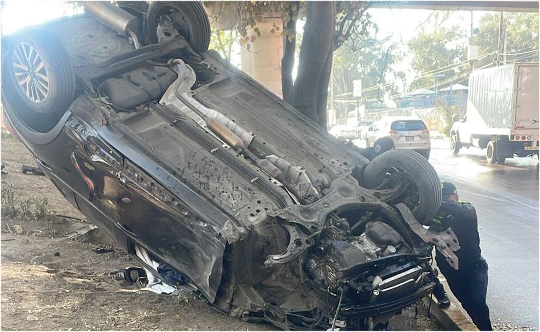 Volcadura en Río Churubusco. Foto: Juan Carlos Williams