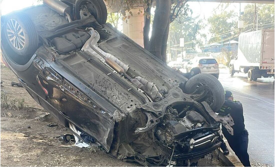 Volcadura en Río Churubusco. Foto: Juan Carlos Williams