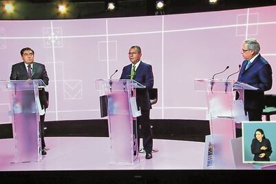 Predominan las descalificaciones en debate de candidatos a gubernatura de Puebla