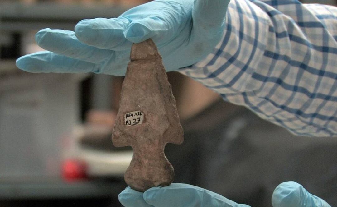 Las piezas más remotas son puntas de proyectil que datan de 2 mil años a.C. (FOTO: cortesía INAH)
