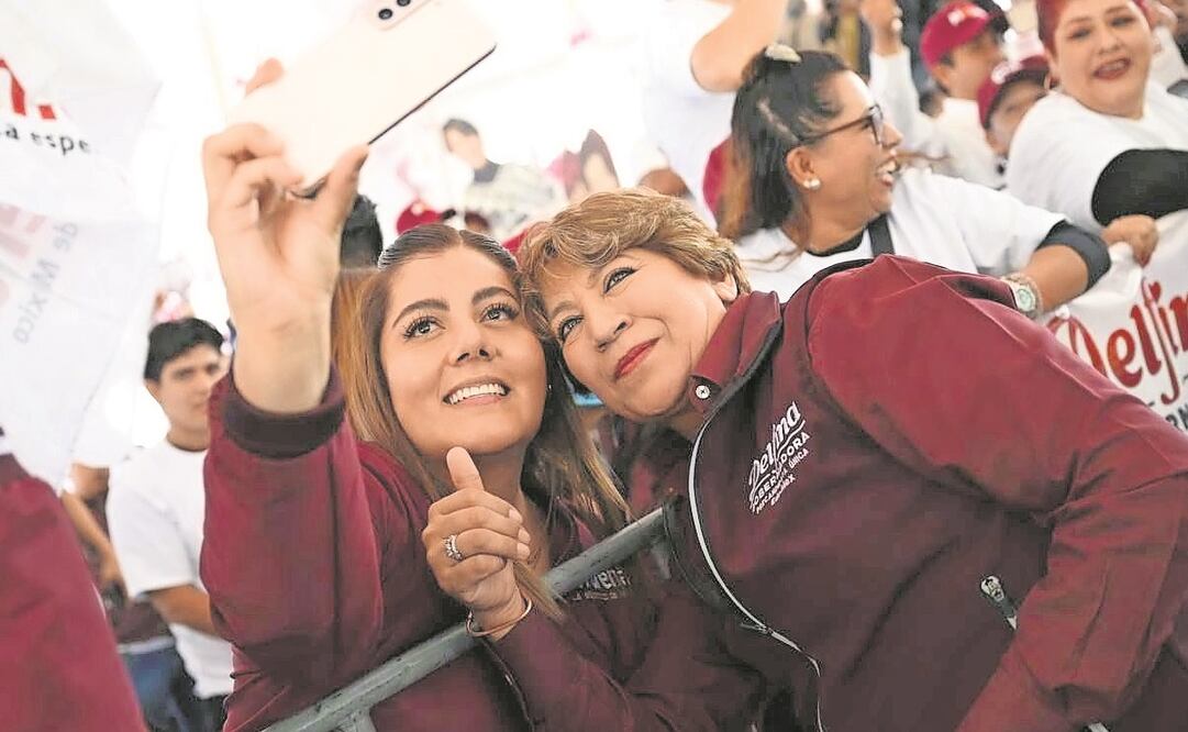 Delfina Gómez aseguró su equipo solicitó cambiar la fecha del encuentro porque tenía programadas reuniones con mujeres. Foto: Especial