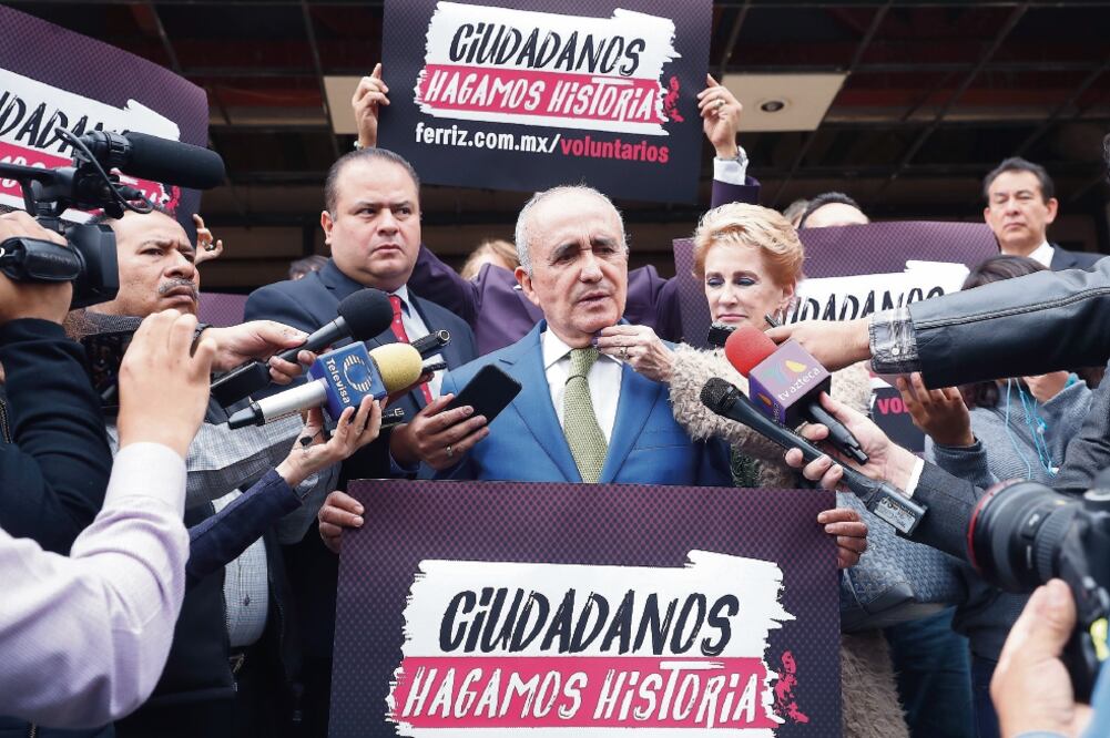 Pedro Ferriz afirma que presentará una denuncia ante el TEPJF por compra de credenciales, delito del que acusa a otros independientes (ARCHIVO EL UNIVERSAL)