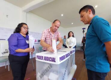 Realizan simulacro de votaciones para elección judicial en Tlaxcala; esperan que ciudadanos acudan a votar