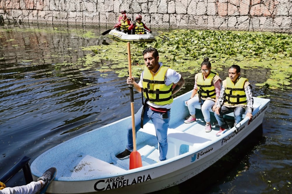 Los encargados de limpiar el canal inauguraron recorridos para impulsar el cuidado del lugar. (IRVIN OLIVARES. EL UNIVERSAL)