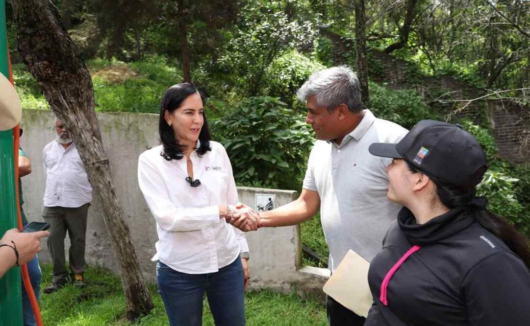 La alcaldesa de Álvaro Obregón, Lía Limón, entregó un captador de agua pluvial más con una capacidad de almacenamiento de 12 mil 200 litros este 17 de septiembre de 2024. Foto: Especial