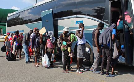 Arriba caravana de migrantes a Saltillo, Coahuila