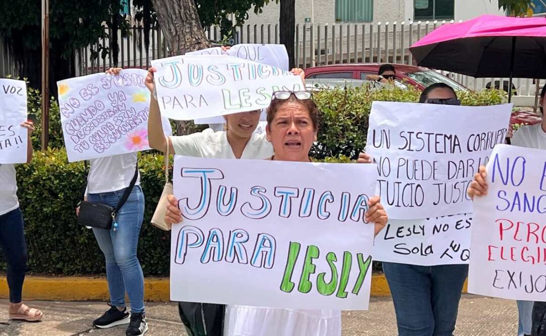 Machan para exigir la liberación de Lesly en Tabasco (11/03/2025). Foto: Especial
