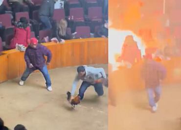 VIDEO. Así fue el momento de la explosión de una granada durante una pelea de gallos en Hidalgo