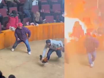 VIDEO. Así fue el momento de la explosión de una granada durante una pelea de gallos en Hidalgo