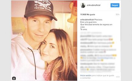 "Preciosa, eres una guerrera", dice Erik Rubín a Andrea Legarreta