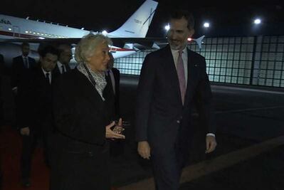 Felipe VI llega a México para asistir a la investidura de AMLO