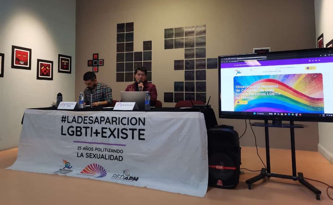 Presentación del sitio web Crímenes LGBTI+ MX este 8 de octubre de 2024. Foto: Eduardo Dina/EL UNIVERSAL